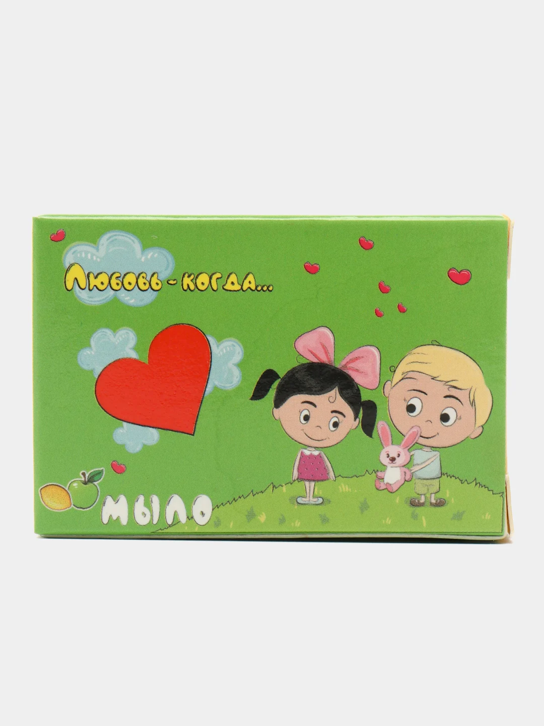 Зеленый мыло "Love is..., Любовь когда...", фигурное