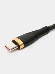 Черный быстрая зарядка 6 А кабель, USB - Type-C, провод, Зарядный зарядник, шнур