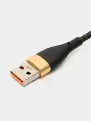 Черный быстрая зарядка 6 А кабель, USB - Type-C, провод, Зарядный зарядник, шнур