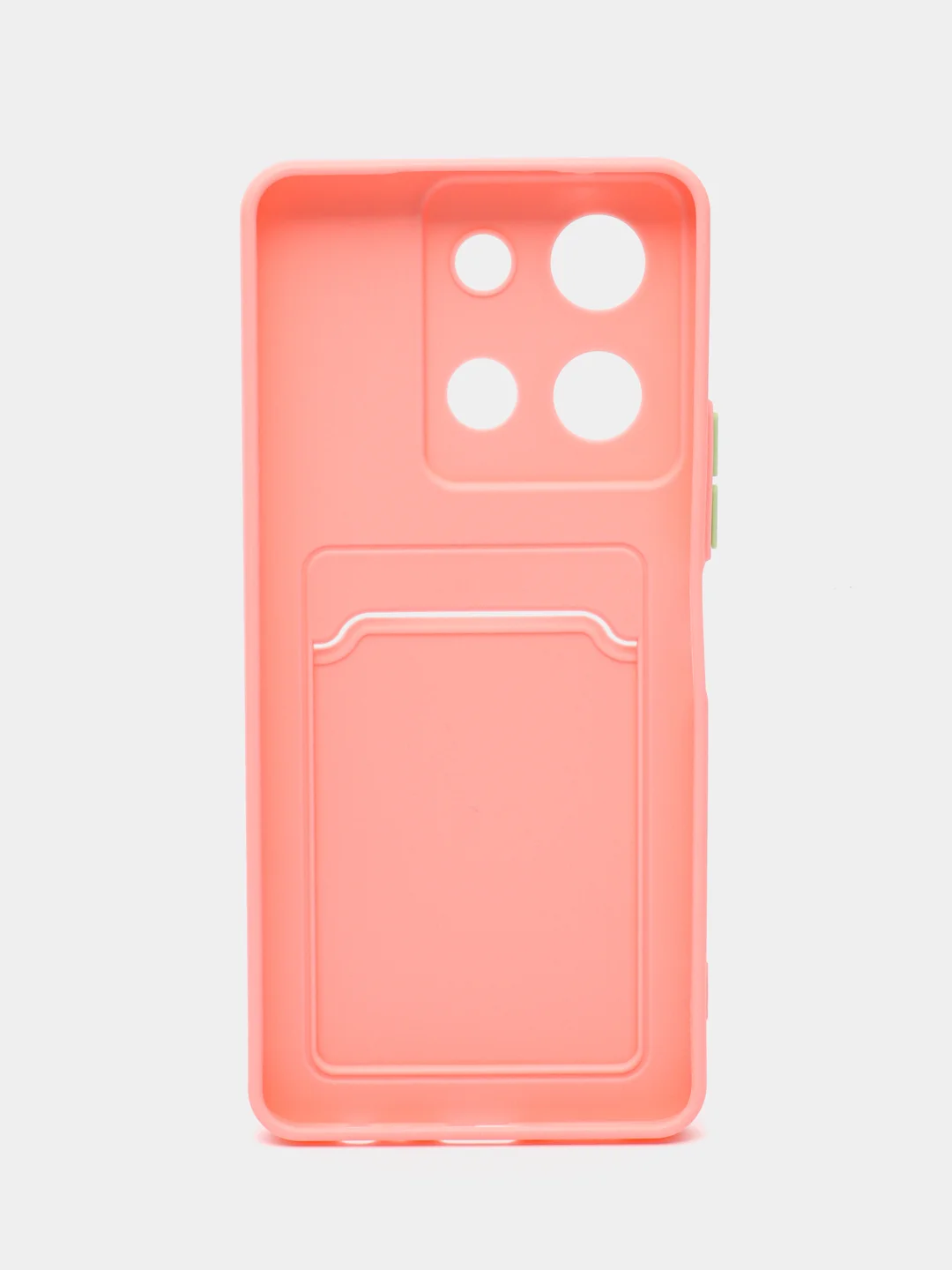 Розовый чехол для Vivo Y36 / Y27S (Виво у36 / у27с) с карманом для карт