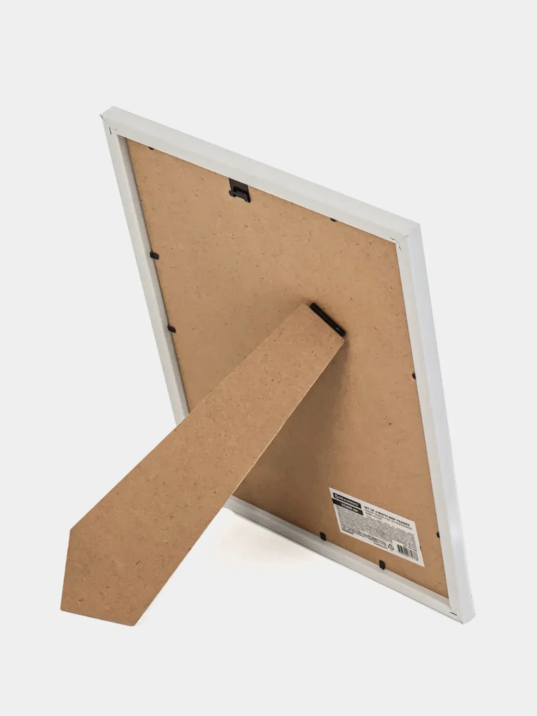 Рамка для фотографий на стену А4 21х30, набор 4 штуки, Мдф, белая, Brauberg Basic, 391258
