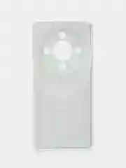Угольный силиконовый чехол на Honor X9B (Хонор X9B), прозрачный, с рисунком, защита камеры