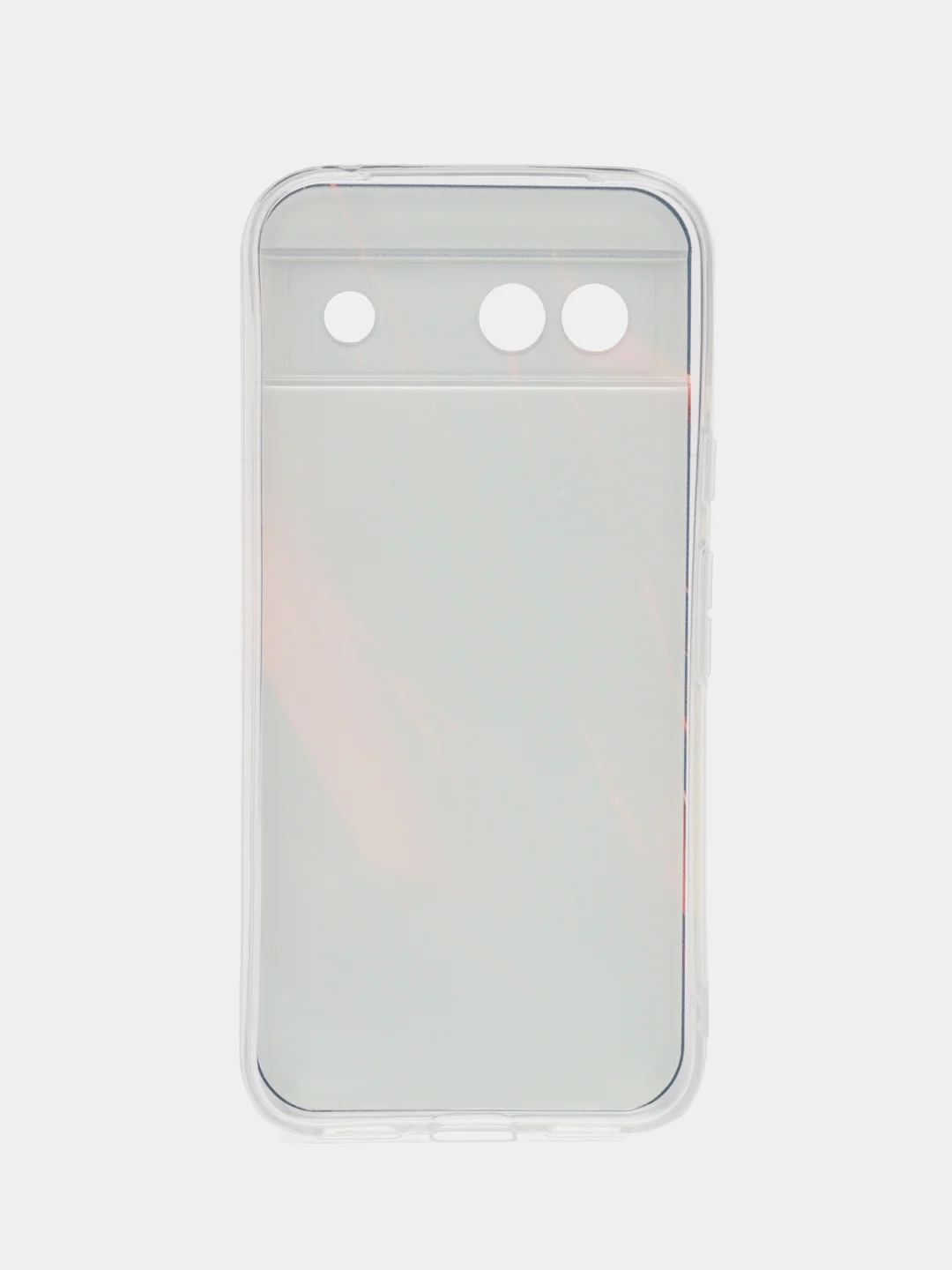 Красный силиконовый чехол на Google Pixel 8A (Гугл Пиксель 8А), с рисунком, защита камеры