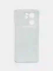 Бирюзовый силиконовый чехол на Xiaomi 13T (Сяоми 13Т), с рисунком, защита камеры