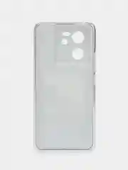Тёмно-коричневый силиконовый чехол на Xiaomi 13T (Сяоми 13Т), с рисунком, защита камеры