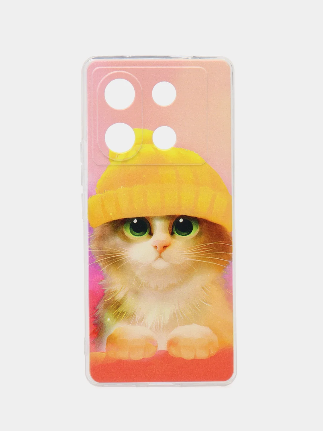 Голубой силиконовый чехол на Infinix Zero 30 5G (Инфиникс Зеро 30 5G), с рисунком, защита камеры