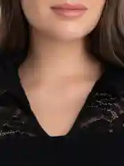 Черный женское кружевное платье