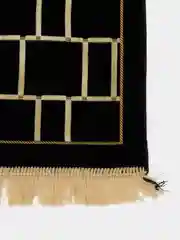 Черный коврик для намаза намазлык плотный турецкий
