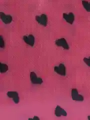 Розовый косметичка с сердечками