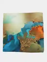 Лазурный декоративная наволочка "Marble" на подушку