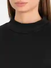 Черный свитшот женский утепленный