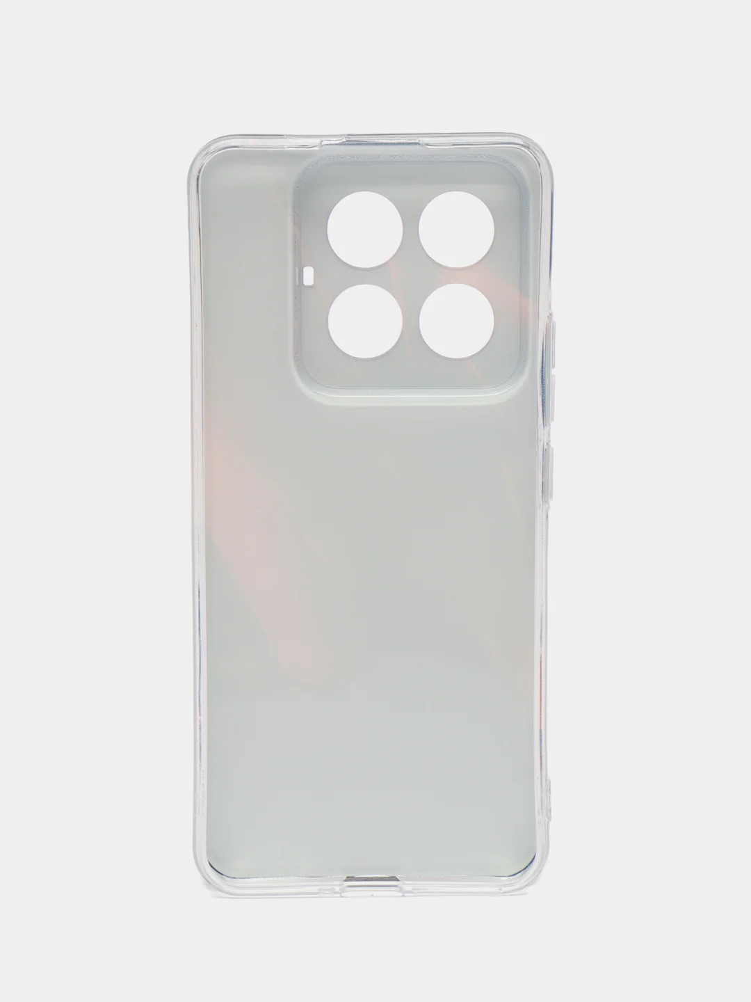 Индиго силиконовый чехол на Xiaomi 14 Pro (Сяоми 14 Про), прозрачный, с рисунком, защита камеры