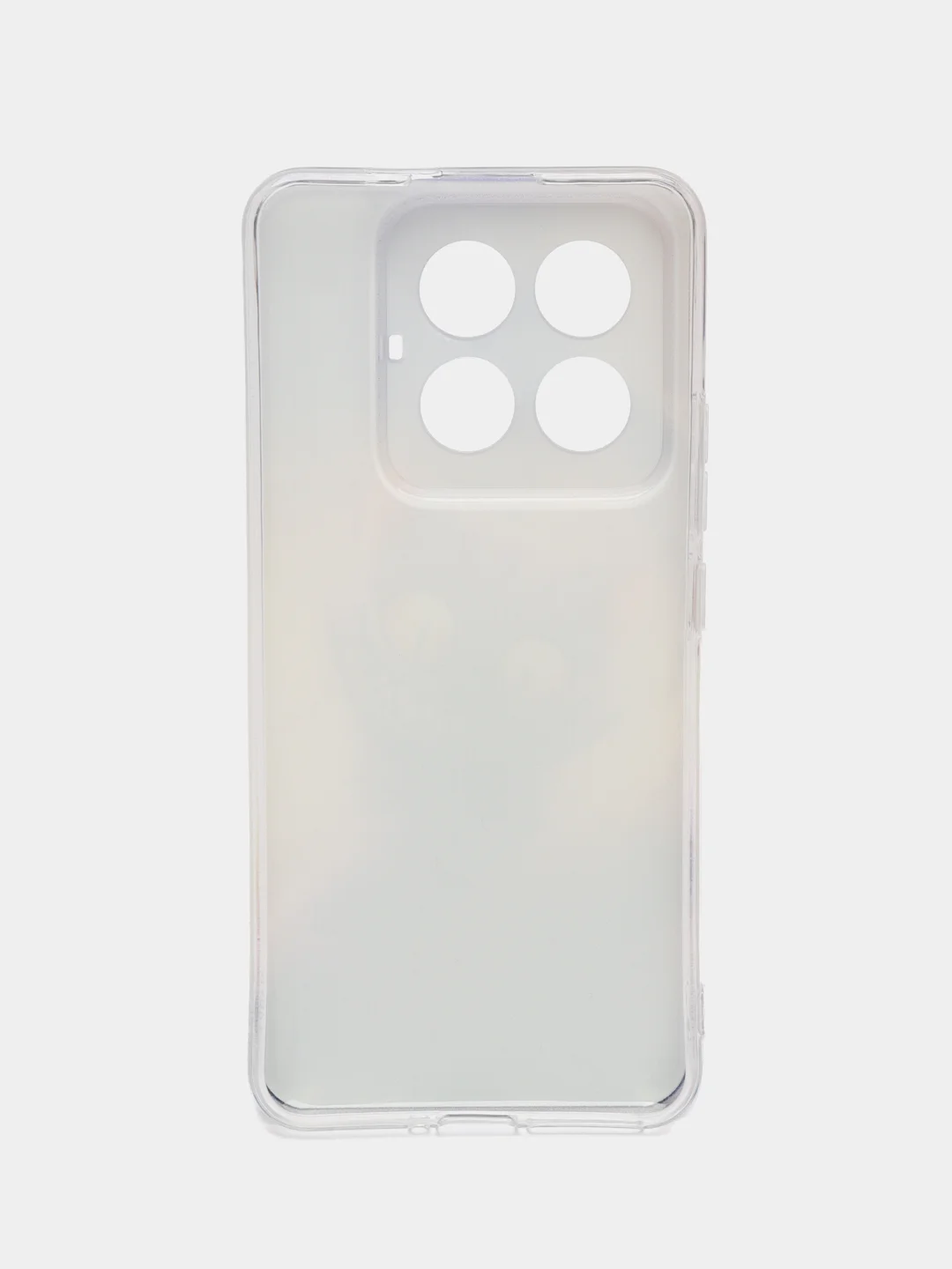 Индиго силиконовый чехол на Xiaomi 14 Pro (Сяоми 14 Про), прозрачный, с рисунком, защита камеры