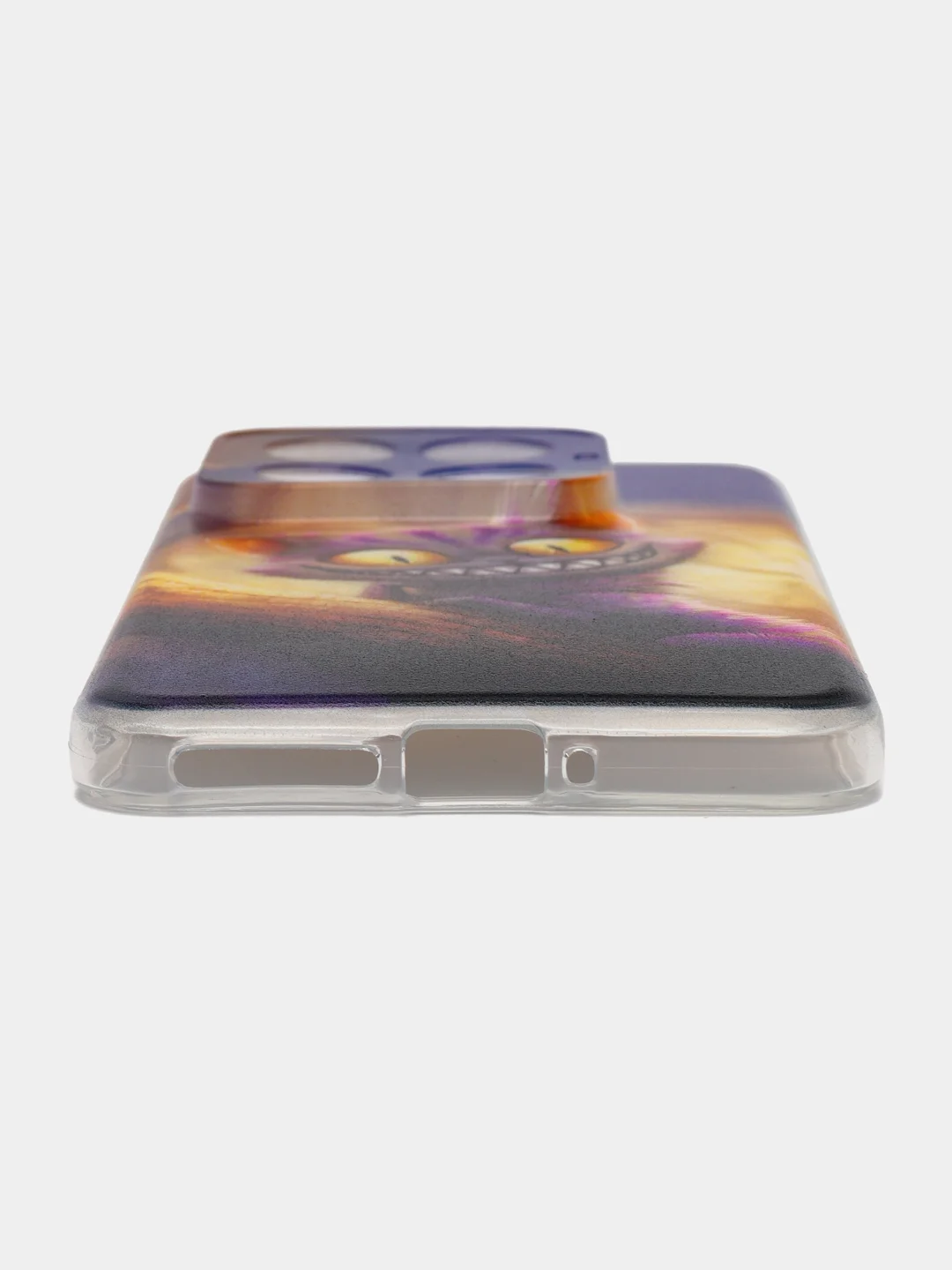 Индиго силиконовый чехол на Xiaomi 14 Pro (Сяоми 14 Про), прозрачный, с рисунком, защита камеры