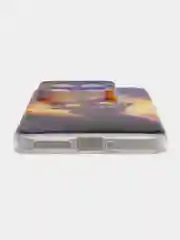 Индиго силиконовый чехол на Xiaomi 14 Pro (Сяоми 14 Про), прозрачный, с рисунком, защита камеры