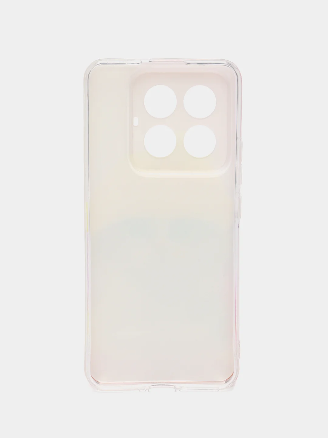 Желтый силиконовый чехол на Xiaomi 14 Pro (Сяоми 14 Про), прозрачный, с рисунком, защита камеры