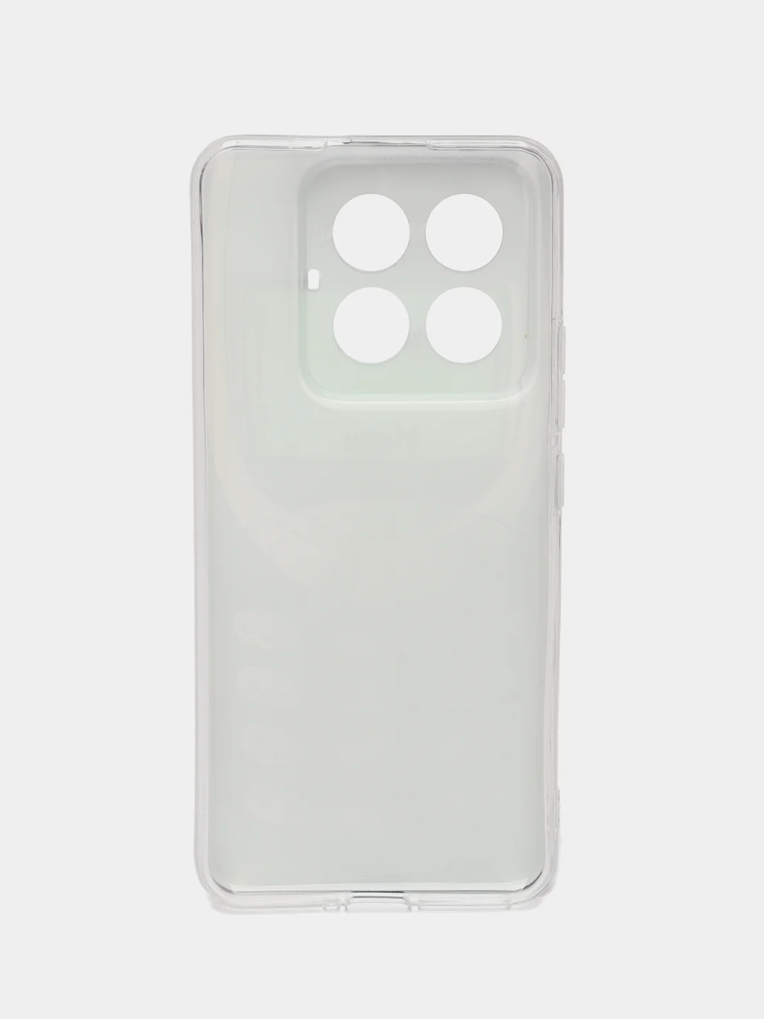 Угольный силиконовый чехол на Xiaomi 14 Pro (Сяоми 14 Про), прозрачный, с рисунком, защита камеры