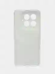Угольный силиконовый чехол на Xiaomi 14 Pro (Сяоми 14 Про), прозрачный, с рисунком, защита камеры
