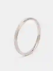 Серебряный матовое кольцо из титановой стали