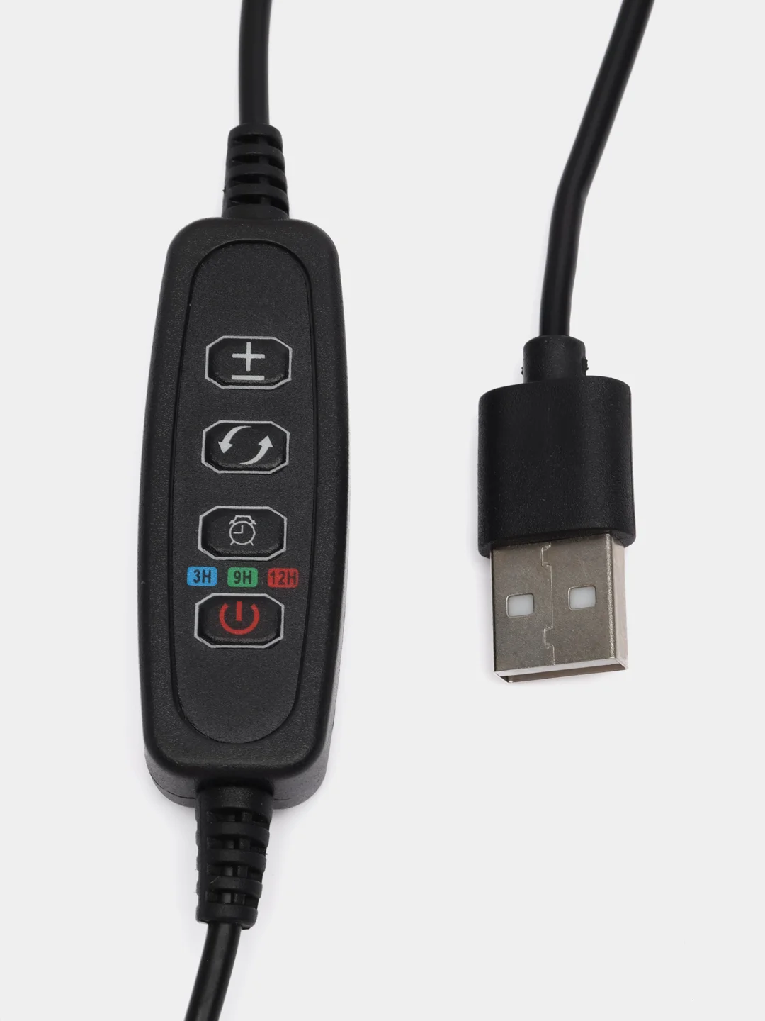 Тёмно-серый фитолампа USB, для рассады и растений, с таймером
