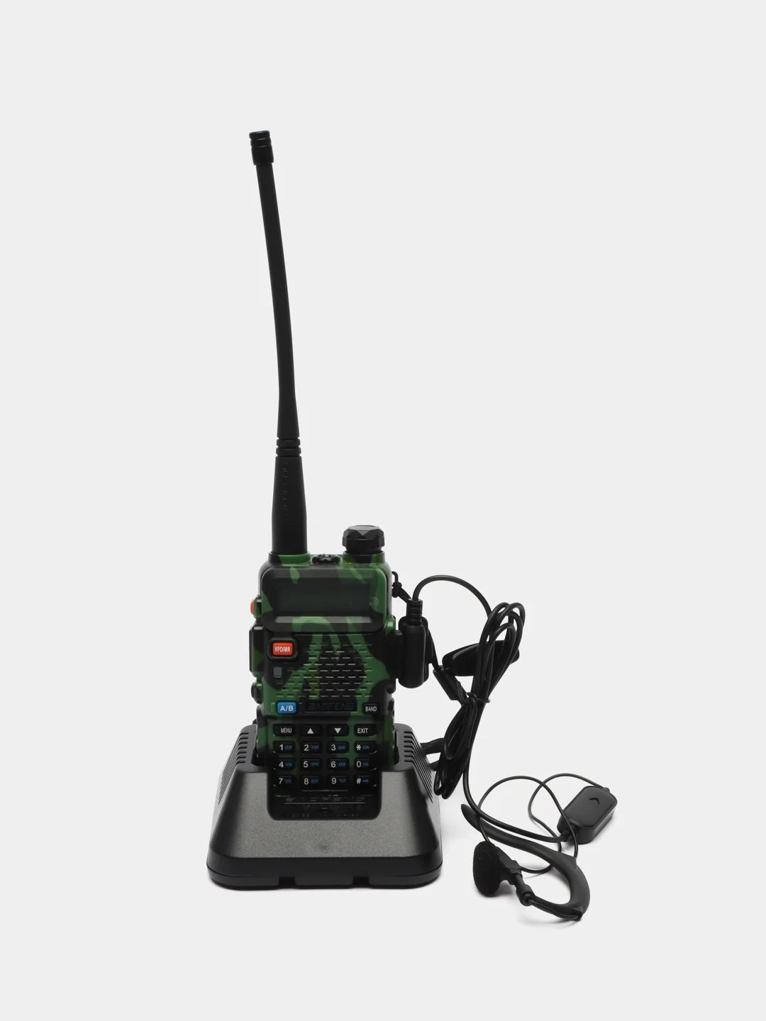 Рация Baofeng UV-5R + Тангента цвет комуфляж