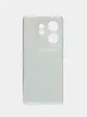 Светло-синий силиконовый чехол на Infinix Zero (Инфиникс Зеро) 30 4G, с рисунком и защитой камеры