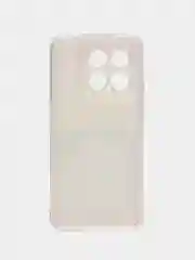 Желтый силиконовый чехол на Xiaomi 14 / Сяоми 14 прозрачный, с рисунком, защита камеры