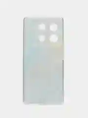 Голубой силиконовый чехол на Infinix Zero 30 5G (Инфиникс Зеро 30 5G), с рисунком, защита камеры