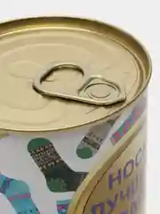 Угольный носки мужские в банке