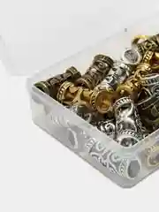 Оливковый бусины/руны для волос