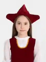 Бордовый костюм Красная шапочка
