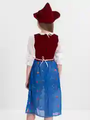 Бордовый костюм Красная шапочка