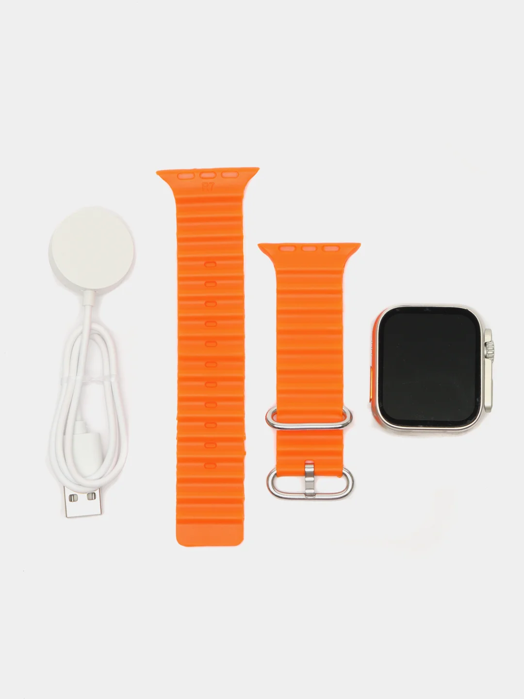 Оранжевый умные смарт-часы Smart Watch T800 Ultra