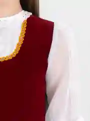 Бордовый костюм Красная шапочка