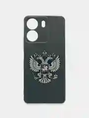 Приглушённый хаки силиконовый чехол на Xiaomi Redmi 13C/Poco C65 (Сяоми Редми 13C/Поко С65), с рисунком