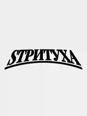 Черный наклейка СТРИТУХА v1 / SТРИTУХА