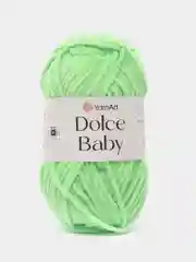 Салатовый пряжа плюшевая YarnArt "Dolce Baby", 100% микрополиэстер, 50 г, 85 м