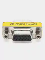 Серебряный адаптер переходник vga (мама) - vga (мама)