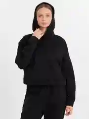 Черный спортивный костюм женский демисезонный на легком флисе