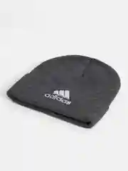 Угольный шапка мужская двухслойная трикотажная с нашивкой Адидас (Adidas)