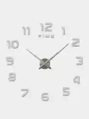 Серебряный часы настенные цифры, 80-100 см