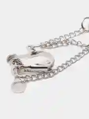 Серебряный сережеки с крестикам конго кафф клипсы Унисекс серьги кресты из медицинской стали