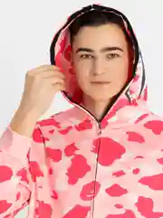 Коралловый зипка бейп худи , унисекс