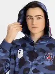 Индиго зипка бейп худи , унисекс