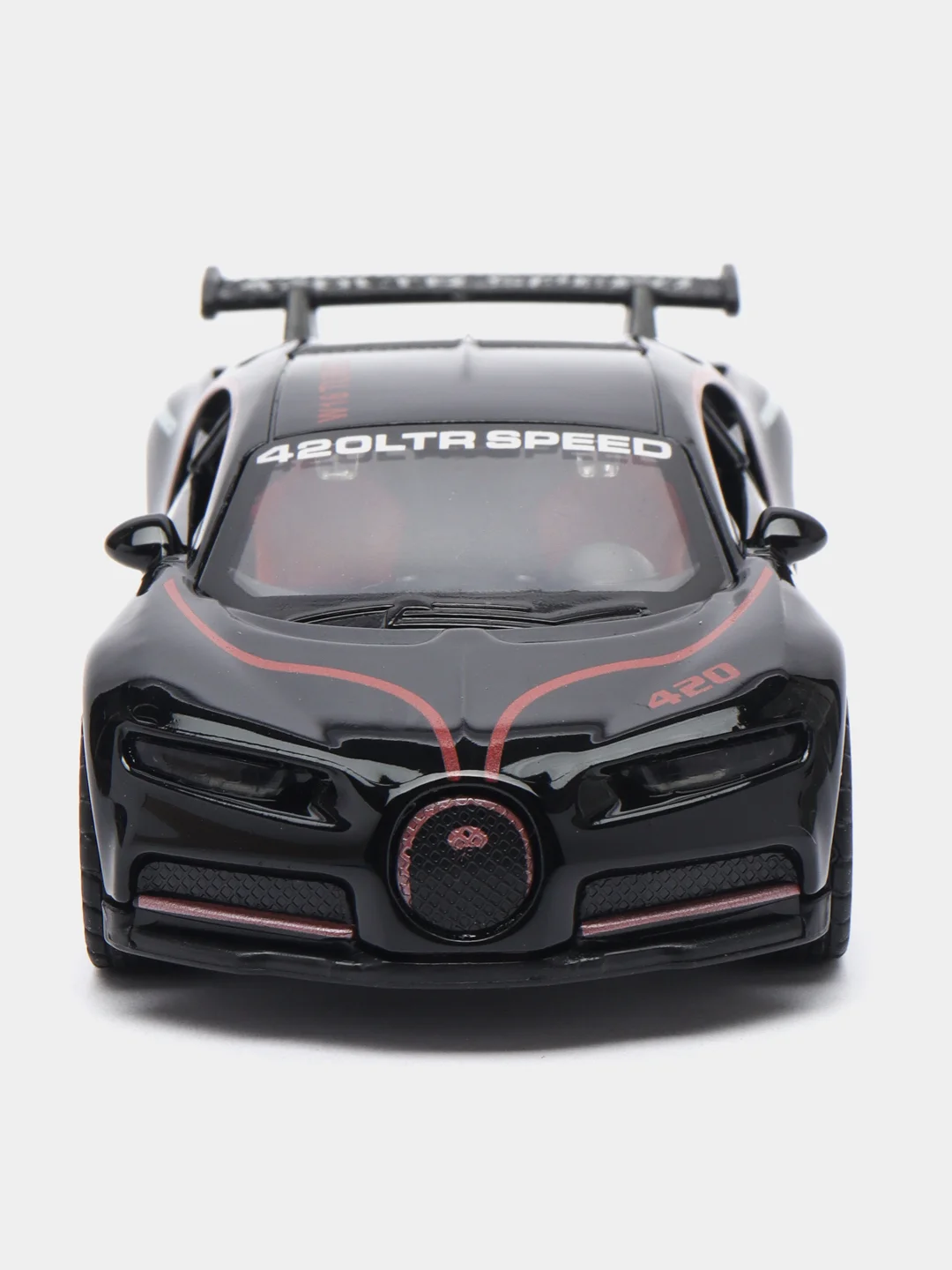 Черный металлическая коллекционная машинка Bugatti Chiron