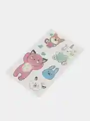Белый временная переводная татуировка с котиками и корги 12х7,5 см