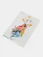 Черный временные татуировки "Волк, лиса, тигр,пантера", 21*15 см