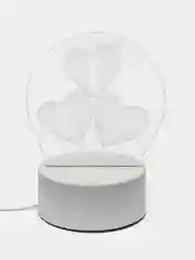Бежевый меланж 3d Светильник, ночник, LED, USB, подарок на 8 марта
