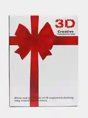 Бежевый меланж 3d Светильник, ночник, LED, USB, подарок на 8 марта