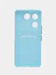 Ледяной силиконовый чехол Tecno CAMON 20 Pro 5G для с карманом для карт, прозрачный